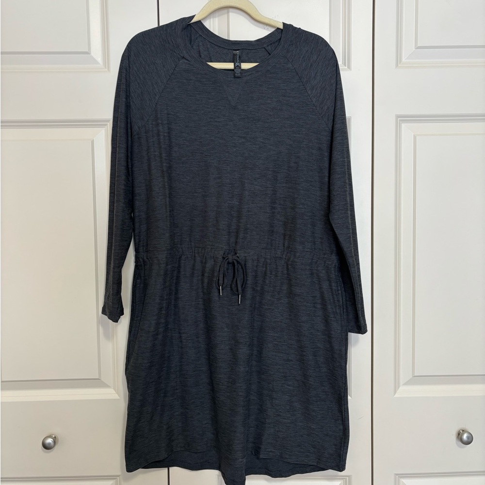 Kyodan Charcoal Long Sleeve Dress